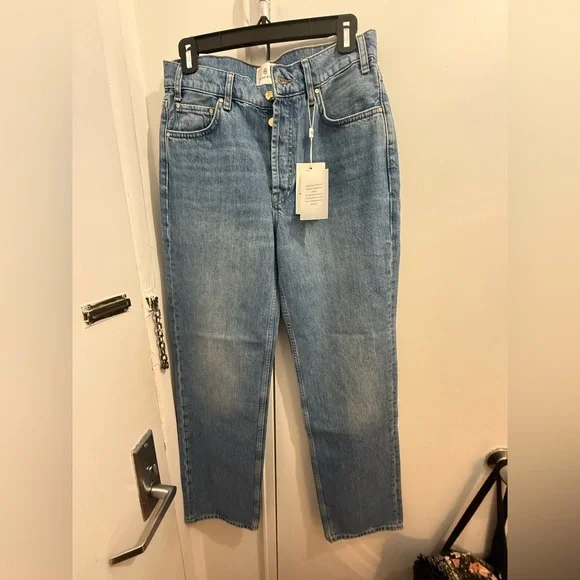 Brand new (with tags) Anine Bing Gavin Long Jean - Atlantic Blue